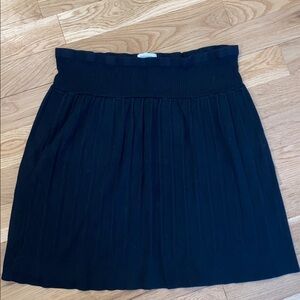 Merona Black Knit Pleated Sweater Skirt size XXL
